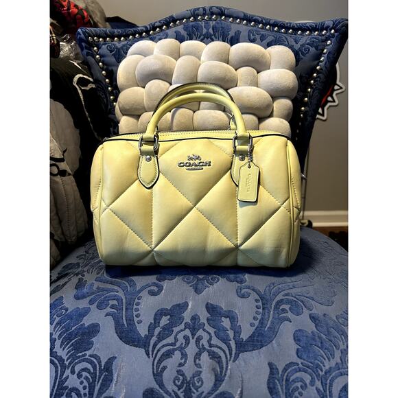 Coach Seafoam Green Rowan Quilted Crossbody - Picture 2 of 9